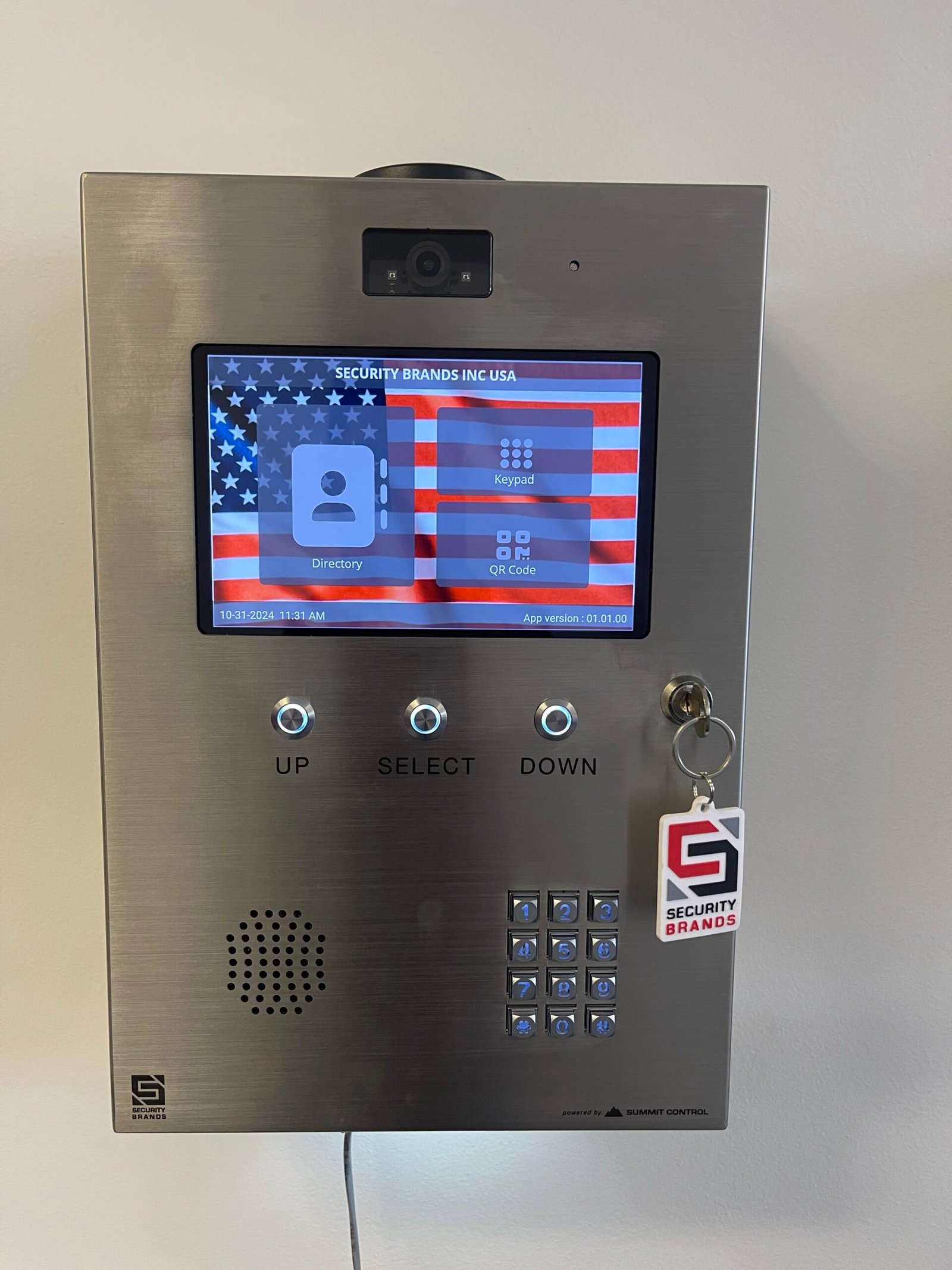 Automatic gate access control panel installed by a Dallas gate technician