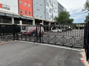 Apartment community automatic entry gate in Dallas Fort Worth