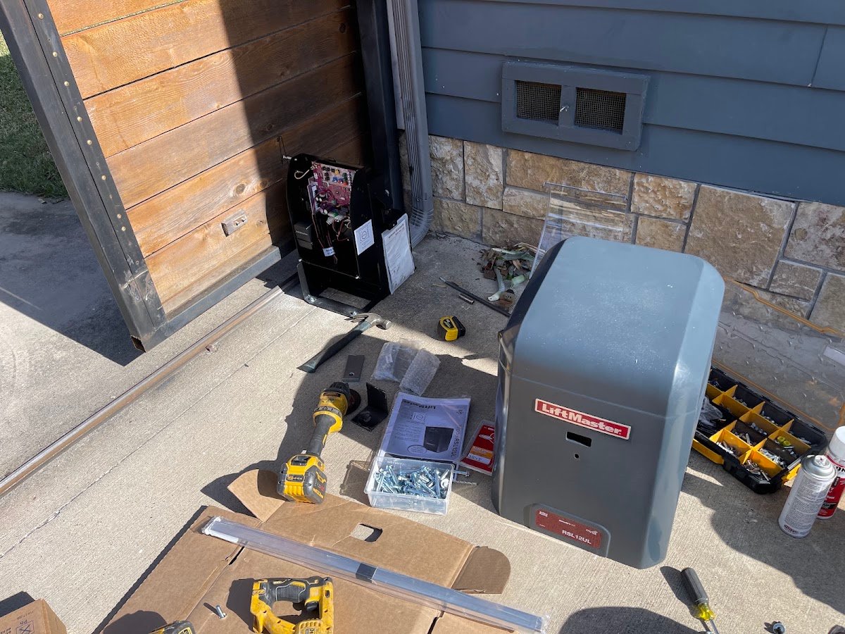 LiftMaster slide gate operator installation serving University Park Texas